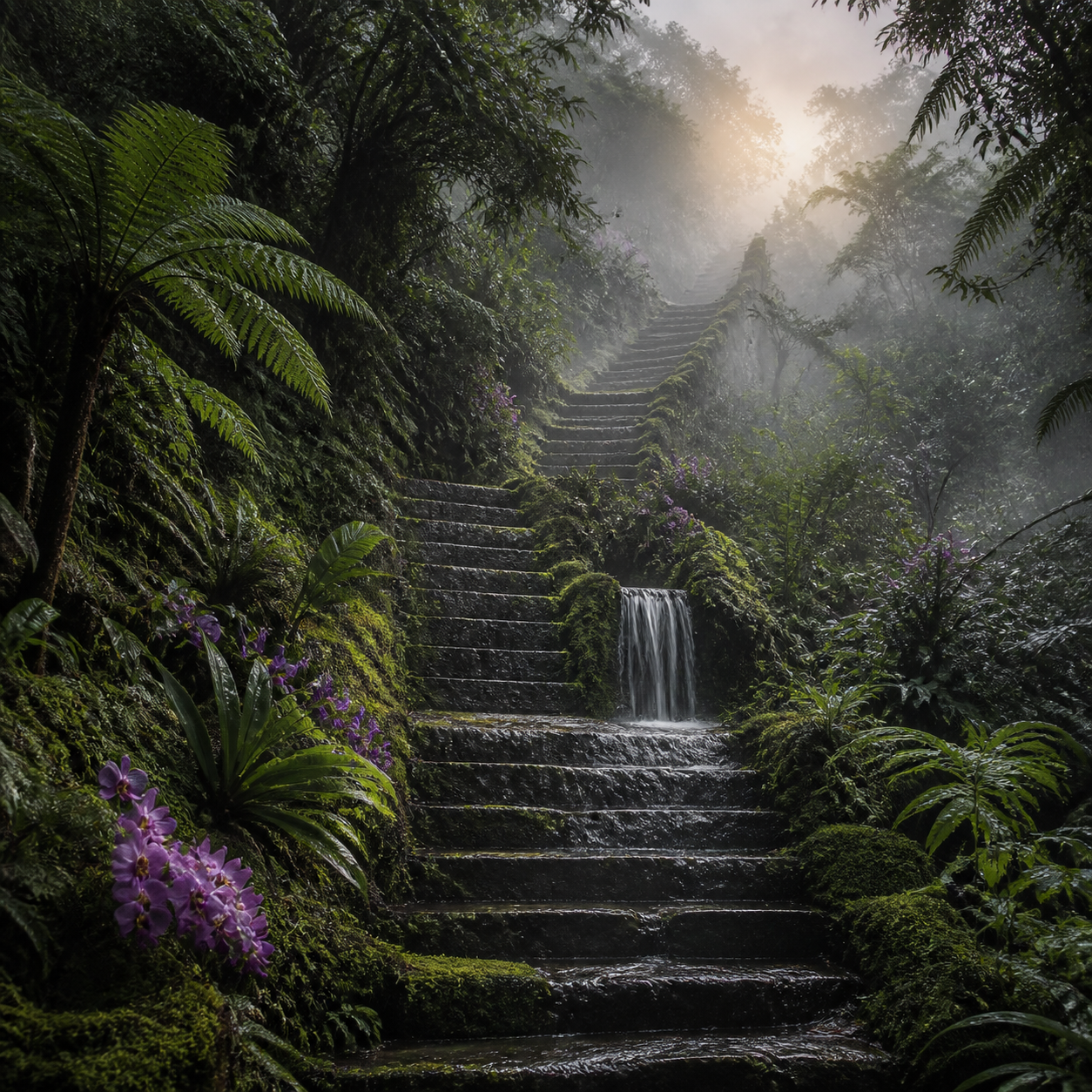 The Cloud-Forest Staircase album artwork